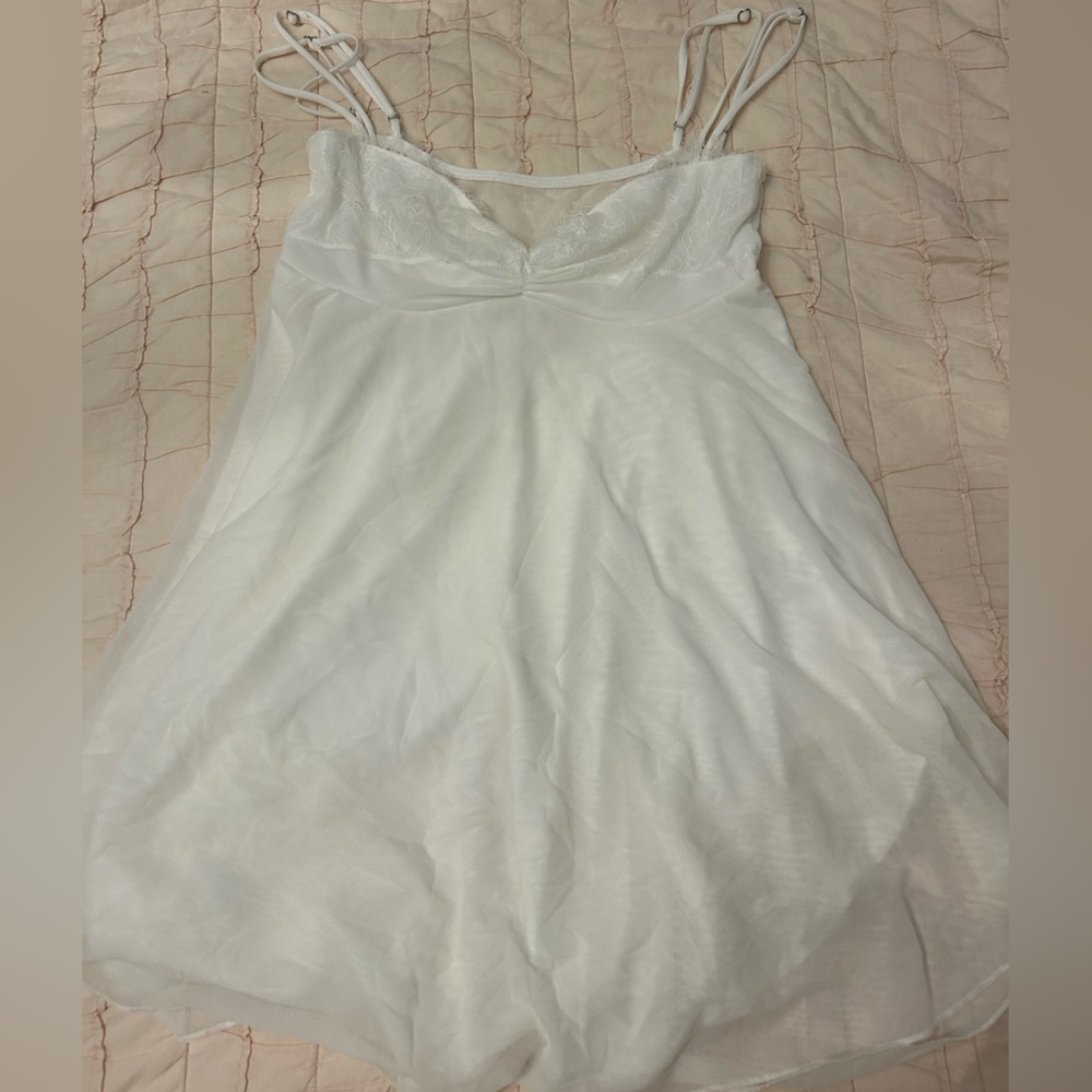 White Babydoll Mini Dress